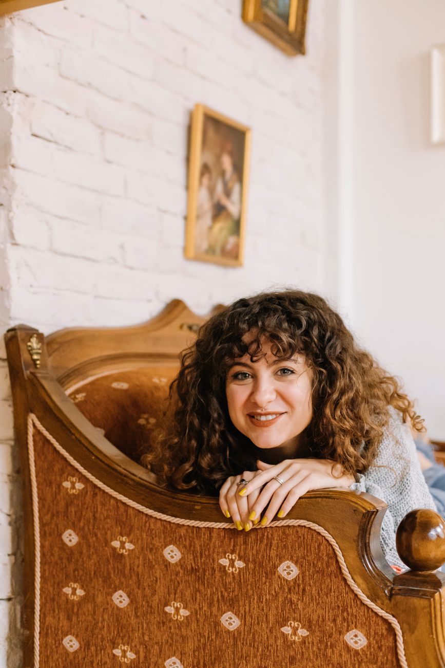 Giulia Ferretti nel casale in Umbria