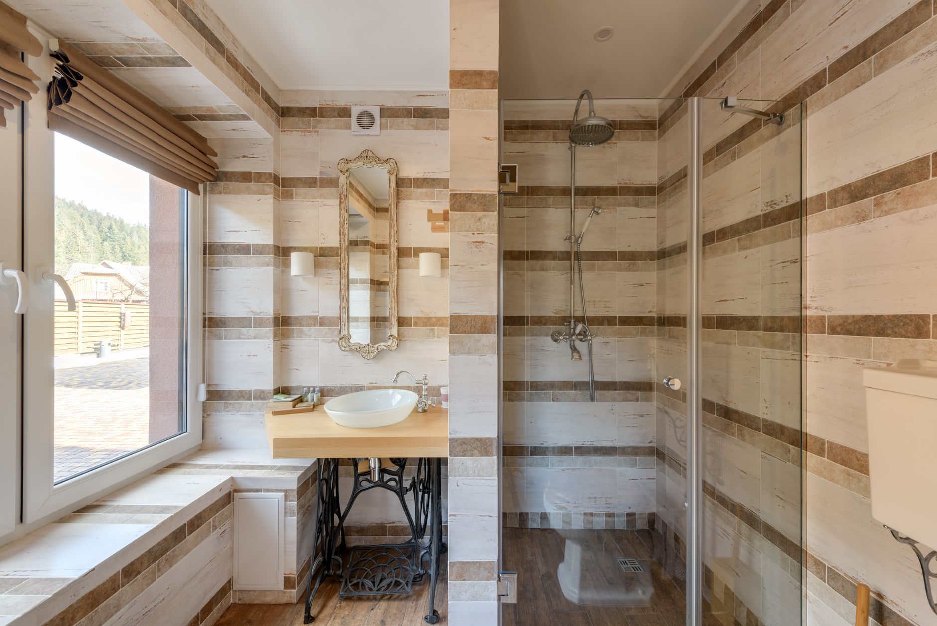 Illuminazione bagno casale